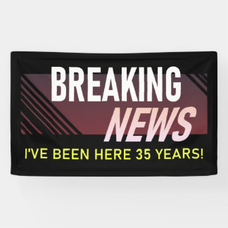 35 Year Work Anniversary Thirty Fifth Employee Banner