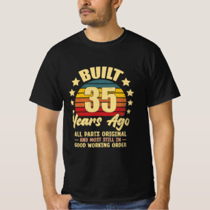 35 Years Ago All Parts Original 35th Birthday T-Shirt