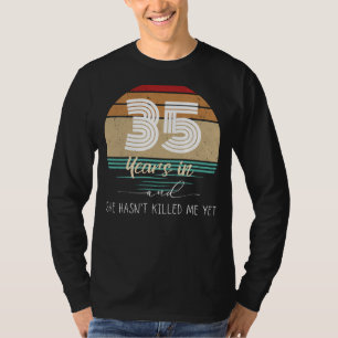 35 Years & Grinning: Whimsical Anniversary Tee - S