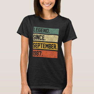 35 Years Old  35th Birthday Legend Since September T-Shirt