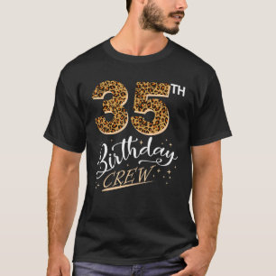 35 Years Old Birthday Leopard Print 35th Birthday  T-Shirt