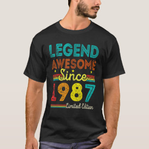 35 Years Old Vintage Legend Awesome Since 1987 35t T-Shirt