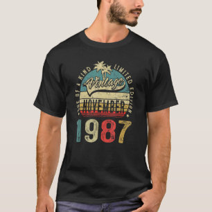 35 Years Old Vintage November 1987 35th Birthday M T-Shirt