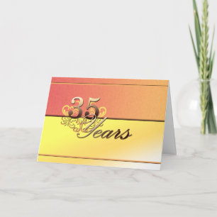 35 Years (wedding anniversary) Card