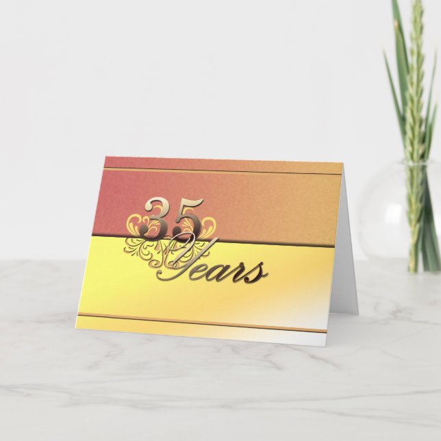 35 Years (wedding anniversary) Card (Front)