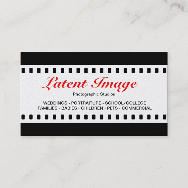 35mm Film (Gold) Business Card (Front)