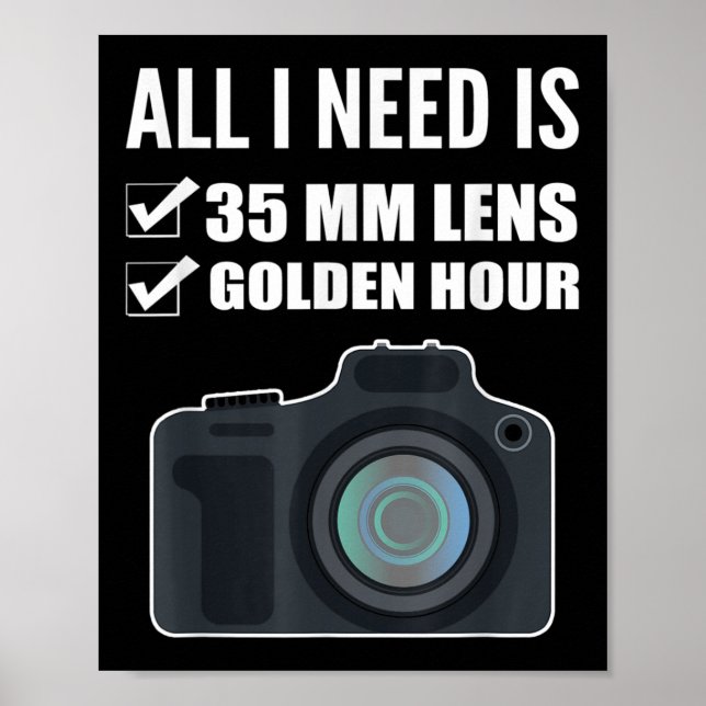35mm Lens Wedding Photographer  Poster (Front)