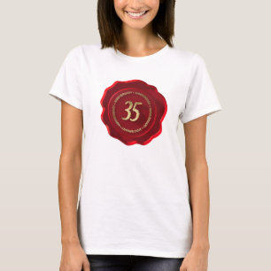 35th anniversary red wax seal T-Shirt