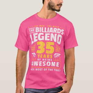 35Th Birthday Billiards Player 35 Years Old Billia T-Shirt