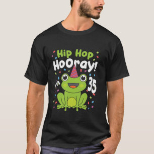 35th Birthday Boy Frog Lover 35 Year Old Funny B D T-Shirt