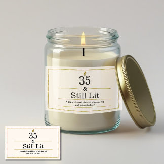 35th birthday gifts candle wraps funny Sticker