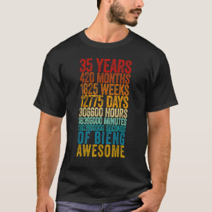 35th Birthday  Old Metre  35 Year Old T-Shirt