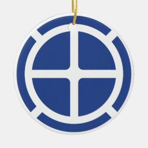 35th Infantry Division Badge Ceramic Tree Decoration