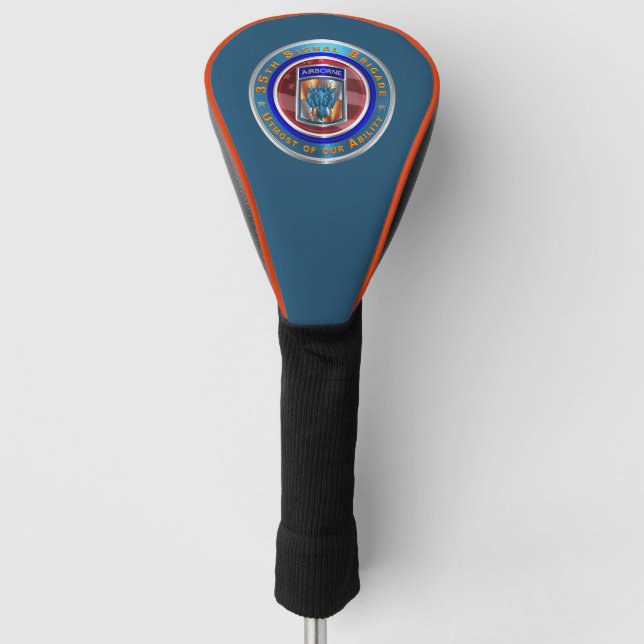 35th Signal Brigade-Airborne Golf Head Cover (Front)