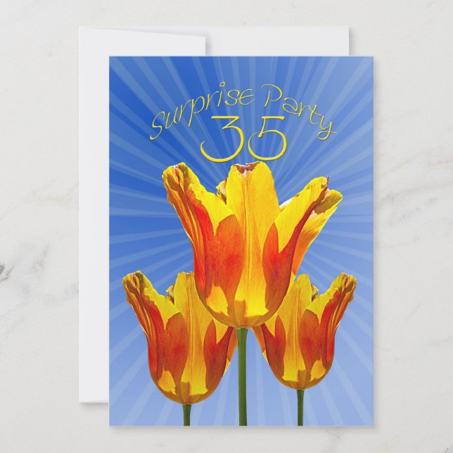 35th Surprise Birthday Party Invitation (Front)