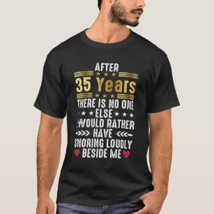 35th Wedding Anniversary for married couples T-Shirt