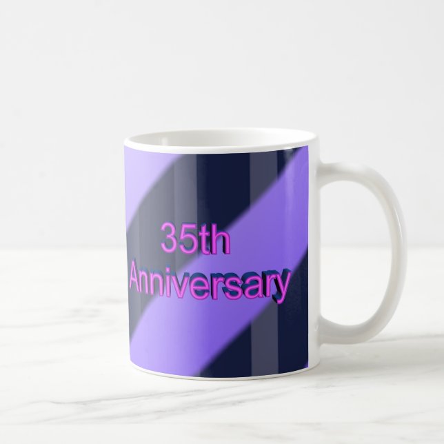 35th Wedding Anniversary Gifts Coffee Mug (Right)