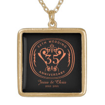 35th Wedding Anniversary Necklace
