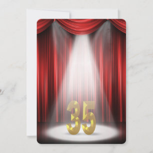 35th Wedding Anniversary Party Invitation