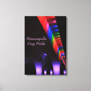 35W Bridge Minneapolis - Gay Pride Canvas Print
