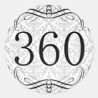 360 Area Code Classic Round Sticker