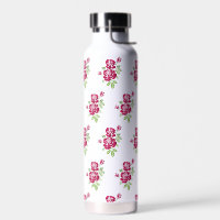 360 Rose Print Water Bottle