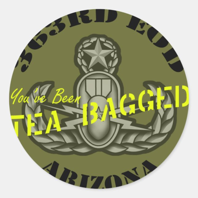 363rd EOD 'You've Been Tea Bagged' Sticker (Front)