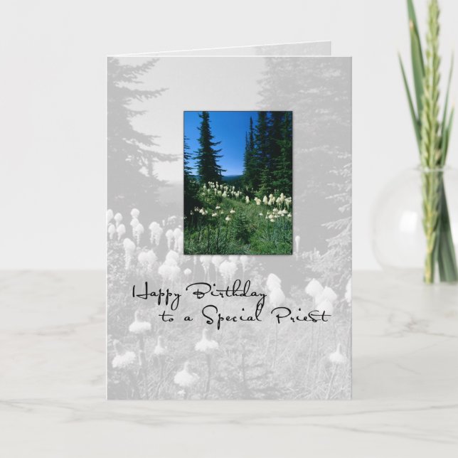 3656 Birthday Priest Landscape Card (Front)