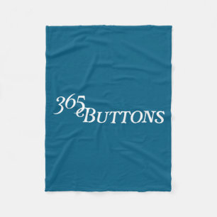 365 Buttons Gen Z Meme Illustration Fleece Blanket