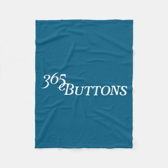 365 Buttons Gen Z Meme Illustration Fleece Blanket (Front)