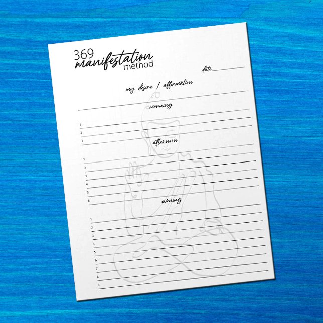 369 Manifestation Method, Law of attraction Notepad (Creator Uploaded)