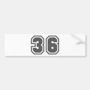 36 BUMPER STICKER