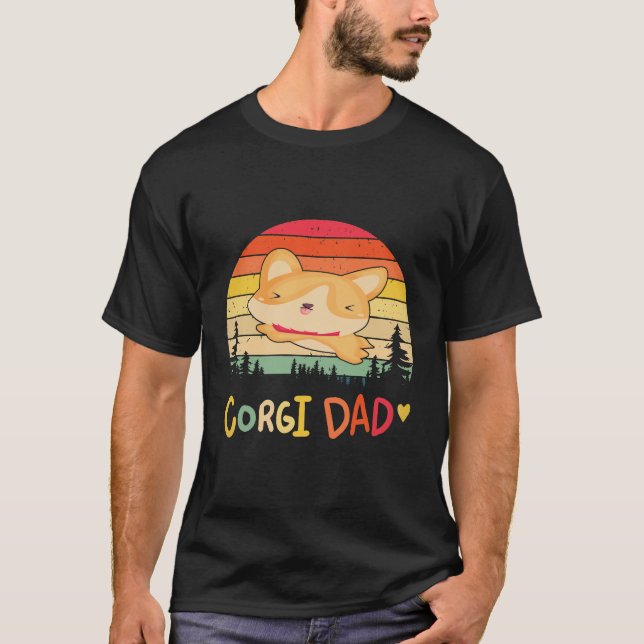 36 Corgi Dad Corgi T-Shirt (Front)