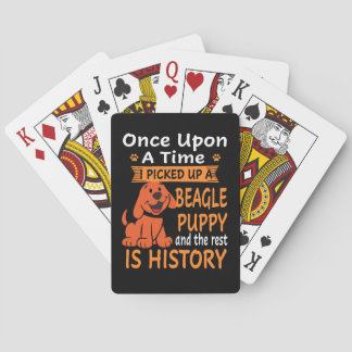 36 One Upon A Time  Beagle Puppy Playing Cards