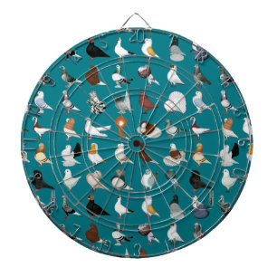 36 Pigeon Breeds Dartboard