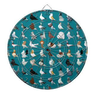 36 Pigeon Breeds Dartboard