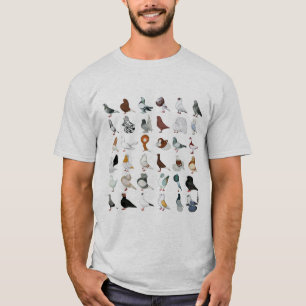 36 Pigeon Breeds T-Shirt