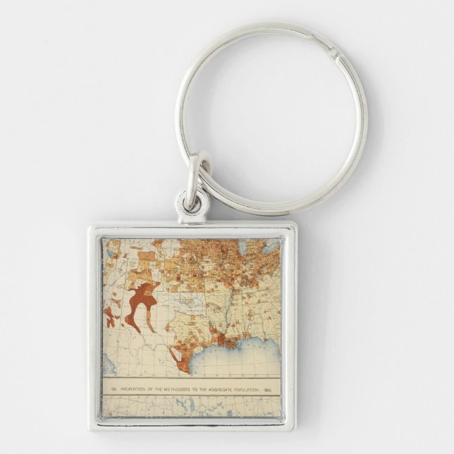 36 Roman Catholics, Methodists 1890 Key Ring (Front)