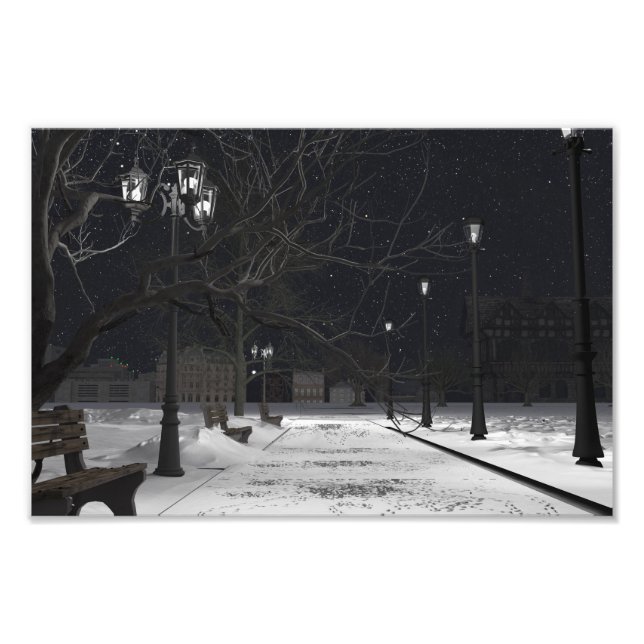 36"x24" paper poster with "City Park" image (Front)