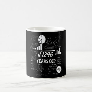 36 Year Old Bday Math Teacher 36th Birthday Gift Coffee Mug