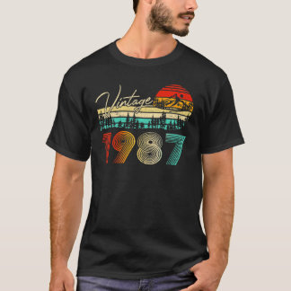 36 Year Old Boys Girls Vintage 1987 36th Birthday  T-Shirt