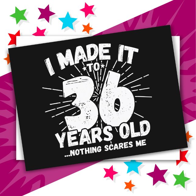 36 Year Old Sarcastic Meme Funny 36th Birthday Postcard (Creator Uploaded)