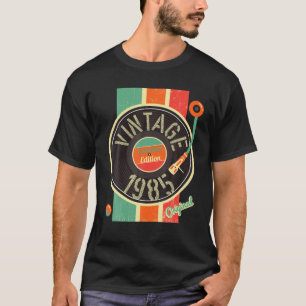 36 Years Birthday Man Woman 1985 Turntable Vinyl V T-Shirt