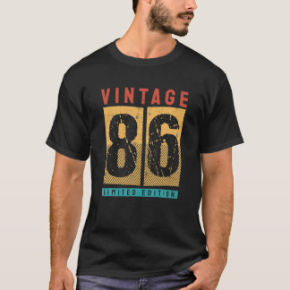 36 Years Old Vintage 1986 36Th Birthday Decoration T-Shirt