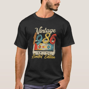 36 Years Old Vintage 1986 Cassette Tape Retro 36Th T-Shirt