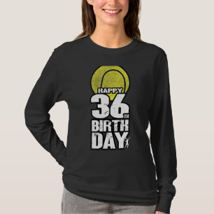 36 Years Old Vintage Tennis 36th Birthday T-Shirt