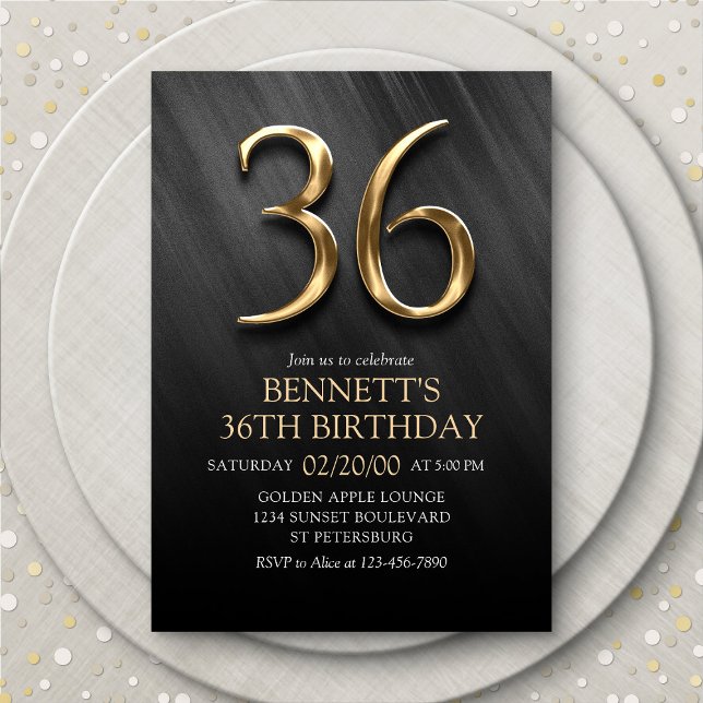 36th Birthday Invitation (Creator Uploaded)