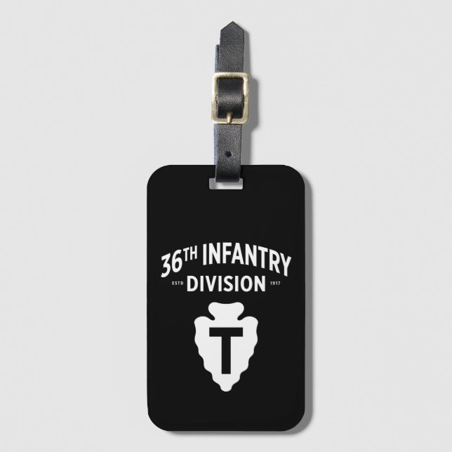 36th Infantry Division Badge Luggage Tag (Front Vertical)