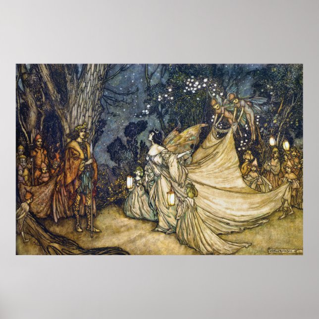 36x24 Argument of Oberon and Titania Poster (Front)