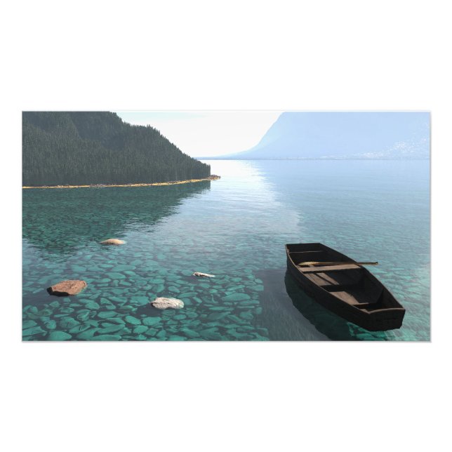 36x24" Paper poster with "Clear Lake" image (Front)